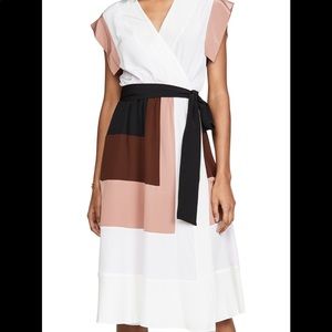DVF Wrap Ingrid Silk Crepe de Chine Wrap Dress